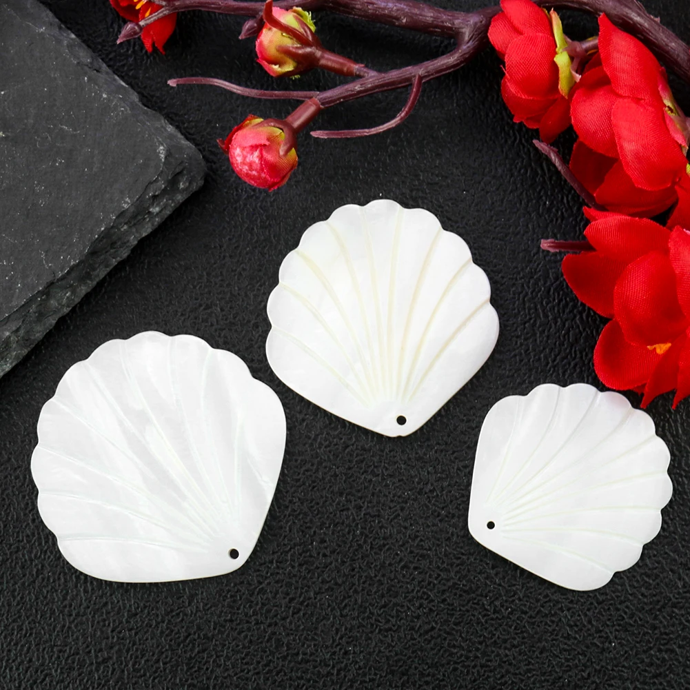 2PCS Natural White Shell Charm Pendant Mother of Pearl Scallop Shape Freshwater Seashell for DIY Earring Jewelry Findings Making
2PCS Natural White Shell Charm Pendant Mother of Pearl Scallop Shape Freshwater Seashell for DIY Earring Jewelry Findings Making