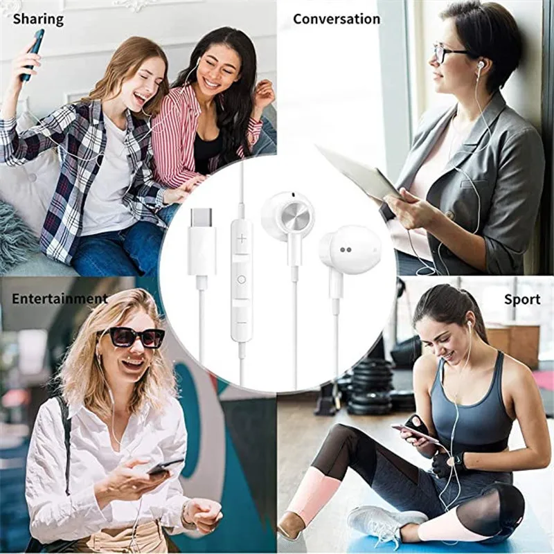 USB C Headphones 2021 HiFi Stereo Type C Earbuds with Mic and Volume Control Compatible with Google Pixel 4 3 2 XL,Sony
USB C Headphones 2021 HiFi Stereo Type C Earbuds with Mic and Volume Control Compatible with Google Pixel 4 3 2 XL,Sony