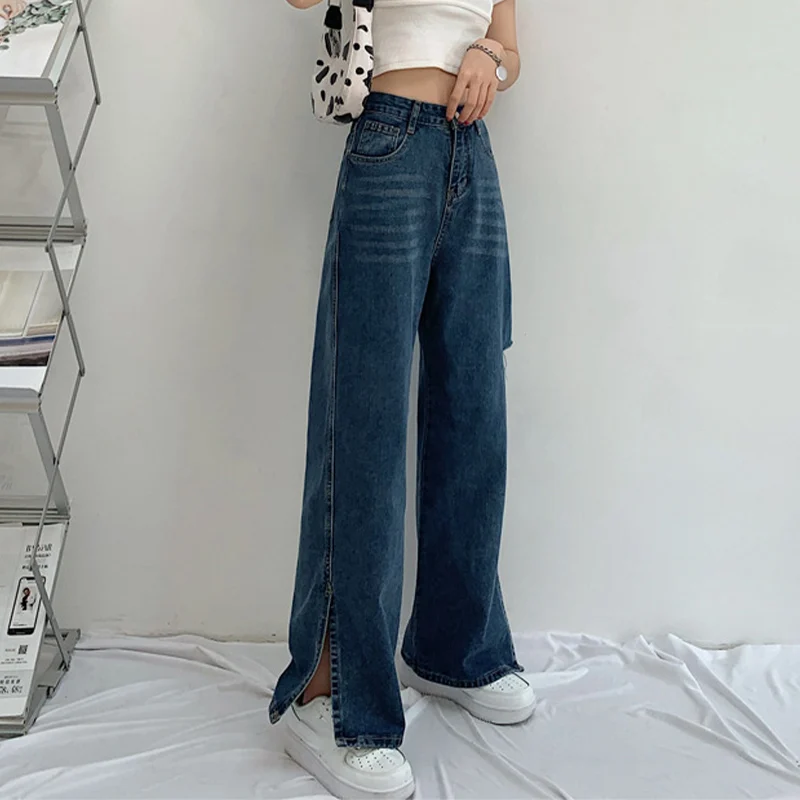 Flare Jeans Women's Pants Boyfriend Y2k Pants High Waist Mom Ripped Jeans 2021 Casual Split Washed Denim Trousers Wide Leg Jeans
Flare Jeans Women's Pants Boyfriend Y2k Pants High Waist Mom Ripped Jeans 2021 Casual Split Washed Denim Trousers Wide Leg Jeans