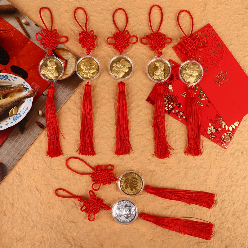 2022 Year Tiger Zodiac Commemorative Coin Pendant Tiger Red Tassel Car Interior Car Interior Decoration Car Hanging Gift
2022 Year Tiger Zodiac Commemorative Coin Pendant Tiger Red Tassel Car Interior Car Interior Decoration Car Hanging Gift