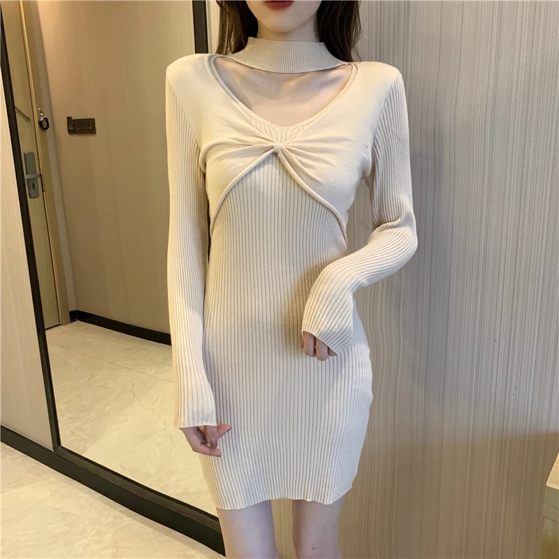 Spring New Elegant Halter Hollow Design All-Matching Slim Fit Dress Cinched Bodycon Sheath Skirt Women
Spring New Elegant Halter Hollow Design All-Matching Slim Fit Dress Cinched Bodycon Sheath Skirt Women