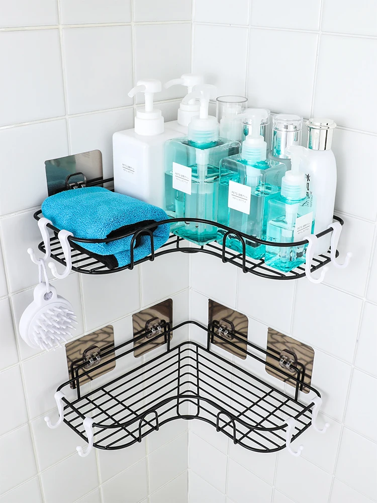 Bathroom kitchen Punch Corner Frame Shower Shelf Wrought Iron Shampoo Storage Rack Holder with Suction Cup bathroom accessories
Bathroom kitchen Punch Corner Frame Shower Shelf Wrought Iron Shampoo Storage Rack Holder with Suction Cup bathroom accessories