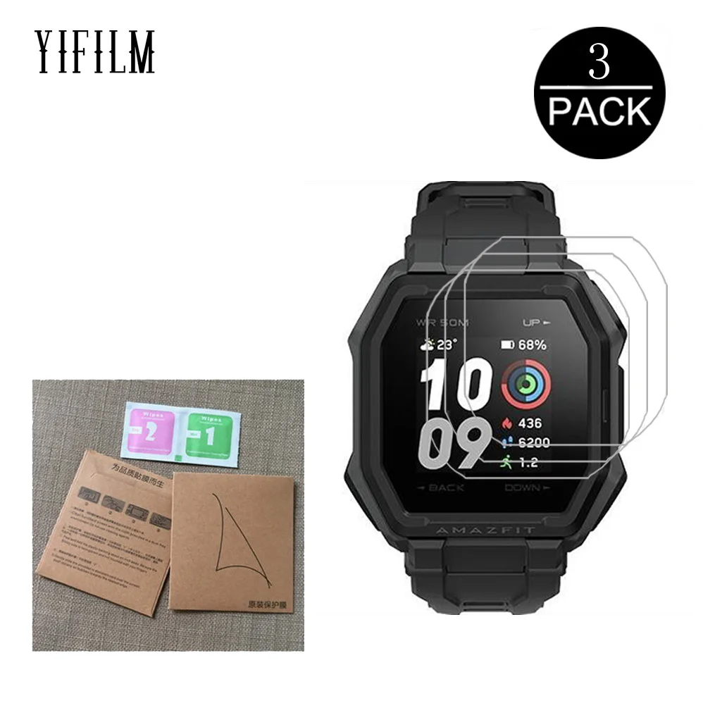 Взрывозащищенная ПЭТ-пленка 5H для смарт-часов Xiaomi Huami AMAZFIT Ares, защитная пленка для экрана с полным покрытием HD, не стекло, 3 шт.
Взрывозащищенная ПЭТ-пленка 5H для смарт-часов Xiaomi Huami AMAZFIT Ares, защитная пленка для экрана с полным покрытием HD, не стекло, 3 шт.