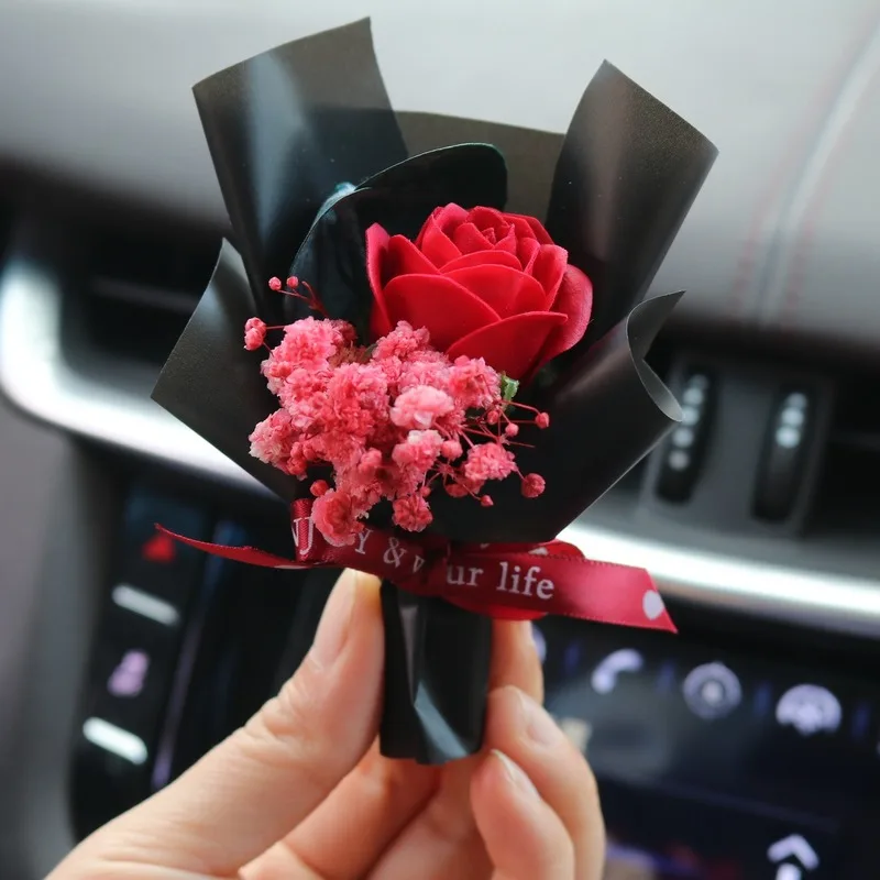 

Car Air Outlet Perfume Decoration Creative Car Immortal Dried Bouquet Small Fresh Car Air Conditioning Mouth Fragrance Clip