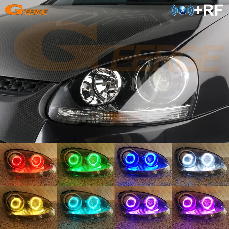 Для VOLKSWAGEN VW golf 5 V mk5 2004 2005 2006 2007 2008 2009 RF remote Bluetooth APP многоцветный RGB led Ангельские