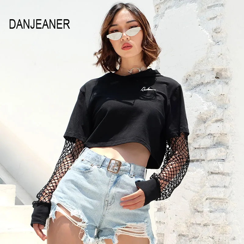 Женская Короткая Толстовка DANJEANER, черная сетчатая толстовка с надписью, сексуальный укороченный Топ с длинным рукавом, пуловер
Женская Короткая Толстовка DANJEANER, черная сетчатая толстовка с надписью, сексуальный укороченный Топ с длинным рукавом, пуловер
