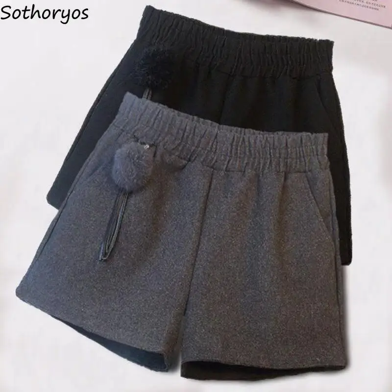 Popular 3XL Women High Waist Shorts Winter Thicker Solid Asymmetrical Tassel Outwear Bottoms A-line Loose Simple Black Ulzzang
Popular 3XL Women High Waist Shorts Winter Thicker Solid Asymmetrical Tassel Outwear Bottoms A-line Loose Simple Black Ulzzang