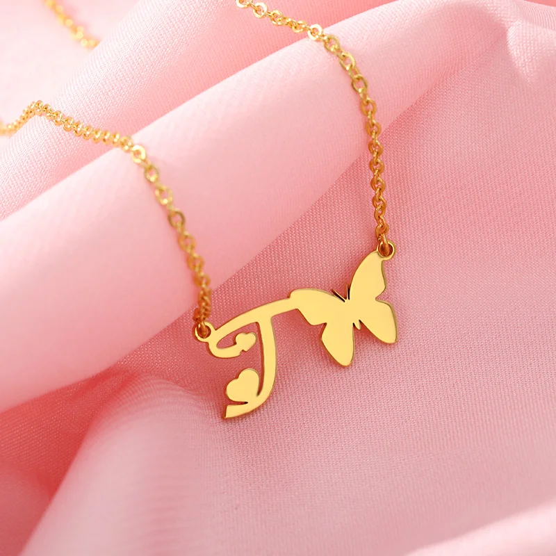 Initial Letter Necklace with Butterfly Alphabet Pendants Necklaces For Women A-Z Letters Jewely Best Friend Gifts Accessories
Initial Letter Necklace with Butterfly Alphabet Pendants Necklaces For Women A-Z Letters Jewely Best Friend Gifts Accessories