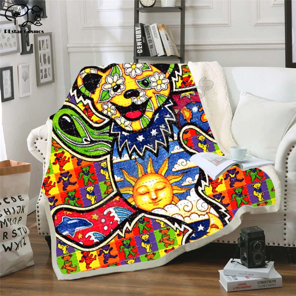 Acid Bears Fleece Blanket Plush 3d Printed for Adults Sofa Sherpa Fleece Bedspread Wrap Throw Blanket
Acid Bears Fleece Blanket Plush 3d Printed for Adults Sofa Sherpa Fleece Bedspread Wrap Throw Blanket