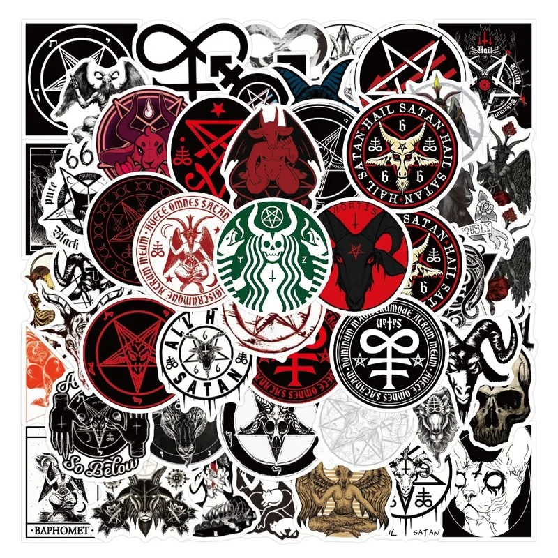 50PCS Satanism Satanic Graffiti Sticker toys Waterproof Decal Stickers toy to DIY Laptop Phone Car Fridge Skateboard luggage
50PCS Satanism Satanic Graffiti Sticker toys Waterproof Decal Stickers toy to DIY Laptop Phone Car Fridge Skateboard luggage