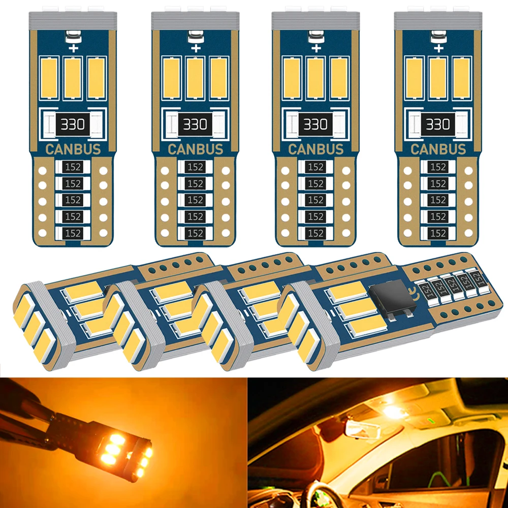 A Pack Signal Lamp T10 LED W5W LED Car Bulbs 4014 9SMD W5W Led Canbus 194 168 Car Reading Lamp Wedge Clearance Light 12V Amber
A Pack Signal Lamp T10 LED W5W LED Car Bulbs 4014 9SMD W5W Led Canbus 194 168 Car Reading Lamp Wedge Clearance Light 12V Amber