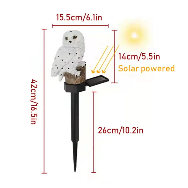 Novelty Solar Garden Lights Owl Ornament Solar Lamp Outdoor LED Light Energy Saving Light Portable Night Light Garden Decor Q
Novelty Solar Garden Lights Owl Ornament Solar Lamp Outdoor LED Light Energy Saving Light Portable Night Light Garden Decor Q