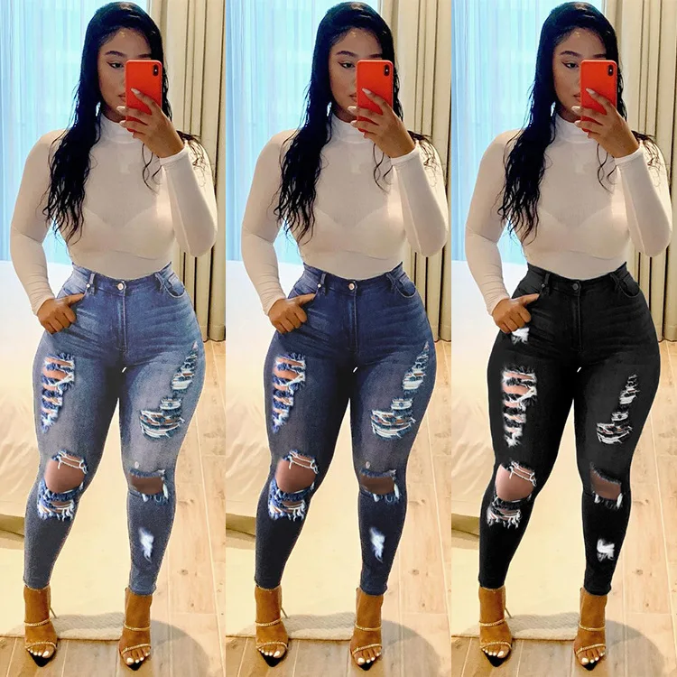 Women's Skinny Jeans High Waist Slim Ripped Denim Slimming Pants plus Size Zipper Cropped Pants for Casual Winter Outerwear
Women's Skinny Jeans High Waist Slim Ripped Denim Slimming Pants plus Size Zipper Cropped Pants for Casual Winter Outerwear