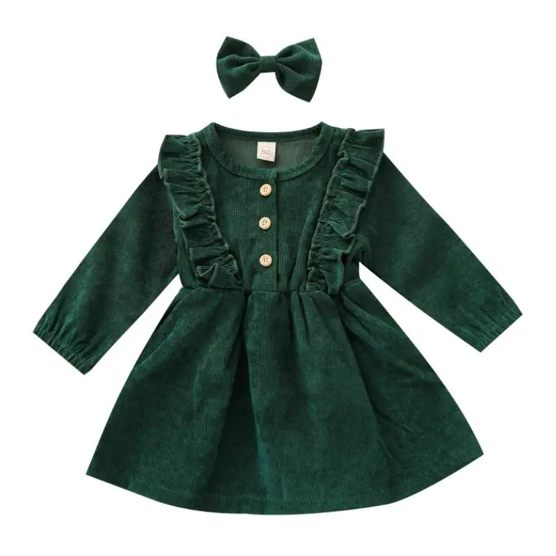 Little princess Little girl bow party dress Big cozy party wedding winter dress long sleeve open button lace corduroy thick skir
Little princess Little girl bow party dress Big cozy party wedding winter dress long sleeve open button lace corduroy thick skir
