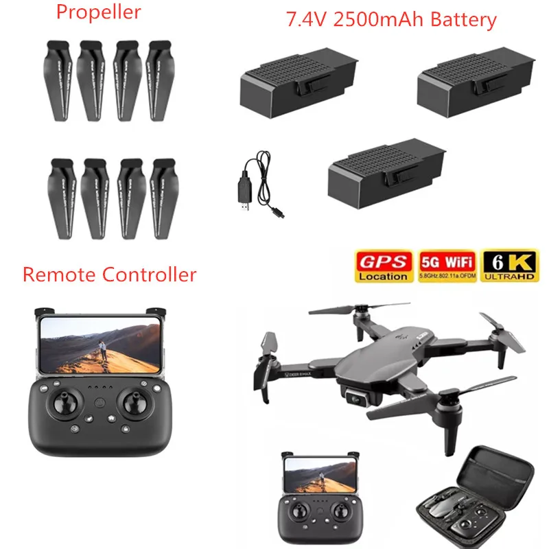 LU8 MAX GPS Brushless RC Drone Spare Parts 7.4V 2500mAh Battery/Propeller/Control For LU8 MAX RC Drone Accessories LU8 MAX Blade
LU8 MAX GPS Brushless RC Drone Spare Parts 7.4V 2500mAh Battery/Propeller/Control For LU8 MAX RC Drone Accessories LU8 MAX Blade