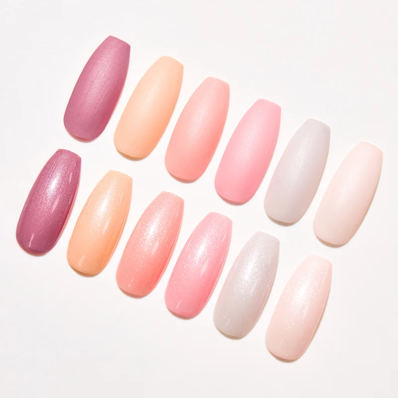 Mtssii 6PCS Nude Glitter Gel Nail Polish Varnish Pink Rose Gold Shimmer Soak Off UV LED Nails 8ml Manicure Tools | Красота и здоровье
