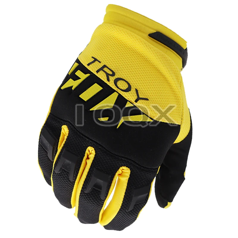 Новинка, Мужские дышащие сетчатые велосипедные перчатки для горного велосипеда Troy Fox, черные и желтые перчатки для мотокросса
Новинка, Мужские дышащие сетчатые велосипедные перчатки для горного велосипеда Troy Fox, черные и желтые перчатки для мотокросса