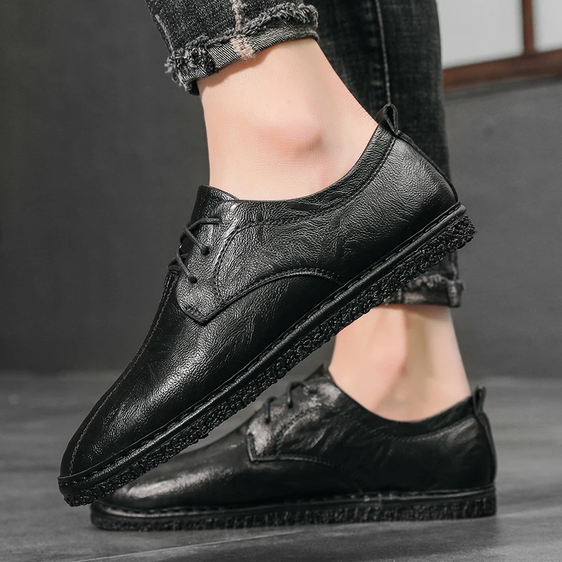 Fashion Business New Dress Men Shoes Classic Leather Men'S Suits Shoes Fashion Lace-up Comfortable Dress Shoes Men 38-44
Fashion Business New Dress Men Shoes Classic Leather Men'S Suits Shoes Fashion Lace-up Comfortable Dress Shoes Men 38-44