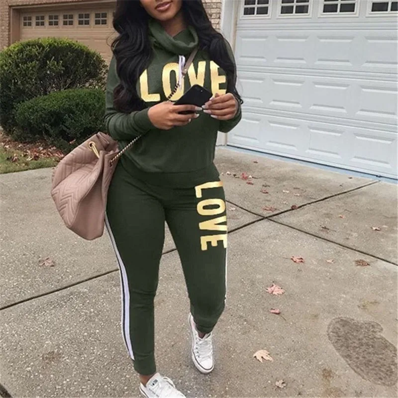 Letter Printed Harajuku Hoodies Two Pieces Women Long Sleeve Casual Sportswear Suit Autumn Winter Long Sleeve Warm Streetwear
Letter Printed Harajuku Hoodies Two Pieces Women Long Sleeve Casual Sportswear Suit Autumn Winter Long Sleeve Warm Streetwear