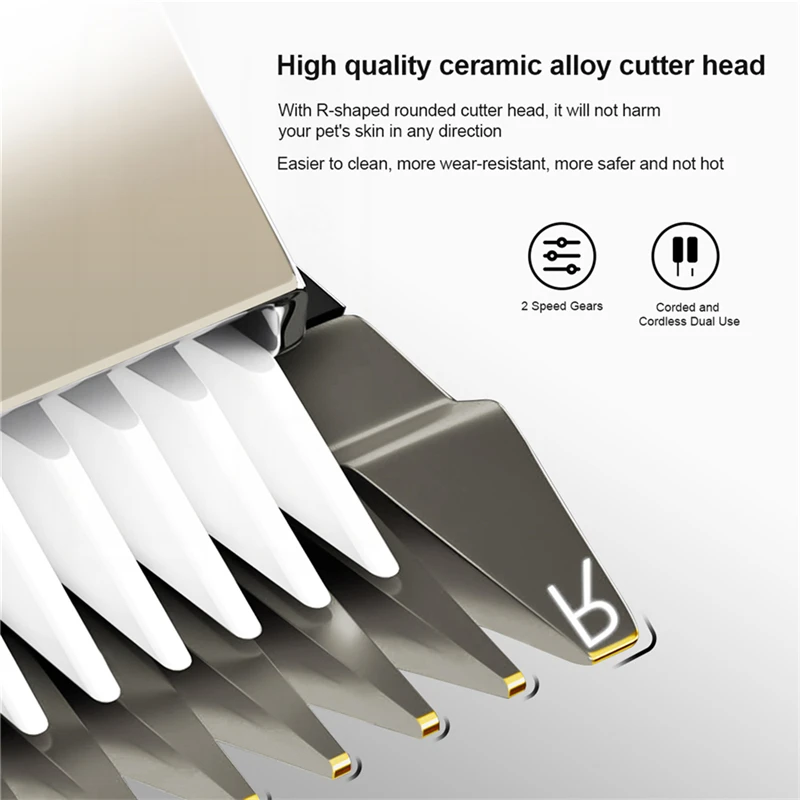 CkeyiN 2 in 1 Pet Grooming with Two Blades Professional Electric Dog Clipper Set Rechargeable Cat Hair Trimmer for Pets/Dog/Cats
CkeyiN 2 in 1 Pet Grooming with Two Blades Professional Electric Dog Clipper Set Rechargeable Cat Hair Trimmer for Pets/Dog/Cats