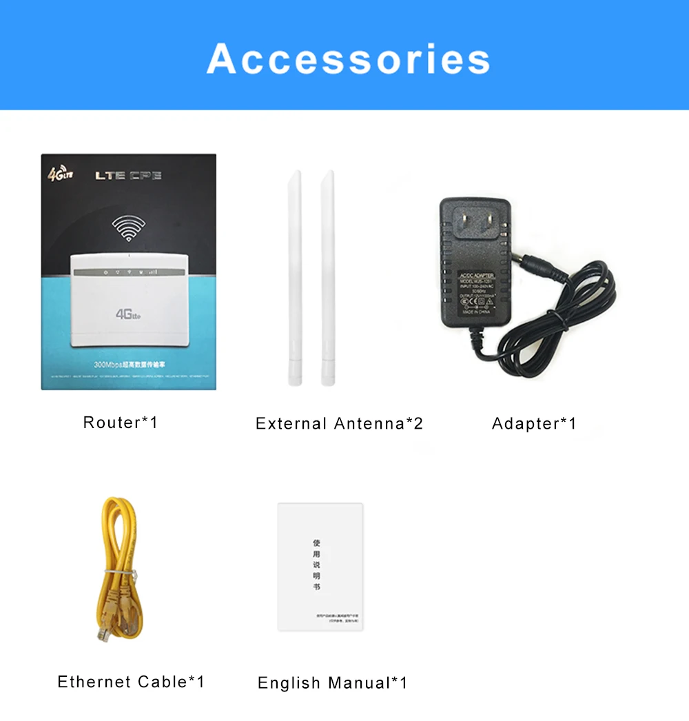 Unlocked 4G Router 300Mbps Wifi Router 4G LTE CPE wifi Router with LAN Port Support SIM card slot Wireless WiFi Router
Unlocked 4G Router 300Mbps Wifi Router 4G LTE CPE wifi Router with LAN Port Support SIM card slot Wireless WiFi Router