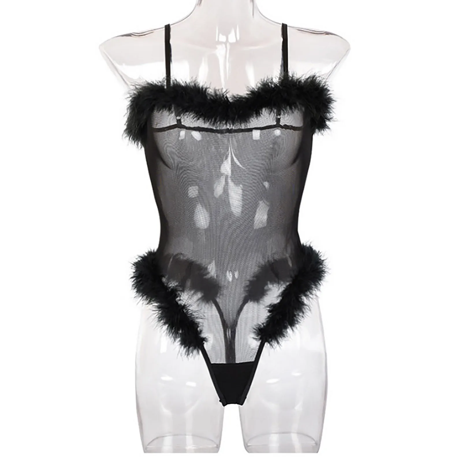 New Sexy Lingerie Sexy Costumes Fashion Women's Sexy Transparent Net Fleece Edge Teddy Sexy One-Piece Underwear нижнее белье 
New Sexy Lingerie Sexy Costumes Fashion Women's Sexy Transparent Net Fleece Edge Teddy Sexy One-Piece Underwear нижнее белье