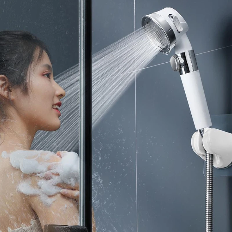 3 Modes High Pressure On/Off Switch Button Water Saving Handheld Shower Head Pressurized Shower Adjustable Bathroom Accessories
3 Modes High Pressure On/Off Switch Button Water Saving Handheld Shower Head Pressurized Shower Adjustable Bathroom Accessories