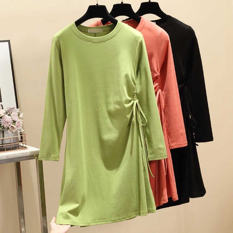 Female Casual Dress Long Sleeve Loose-Fit Women's Korean Waist Hugging Elegant Dresses Mid-length Solid Spring Dress Vestidos
Female Casual Dress Long Sleeve Loose-Fit Women's Korean Waist Hugging Elegant Dresses Mid-length Solid Spring Dress Vestidos