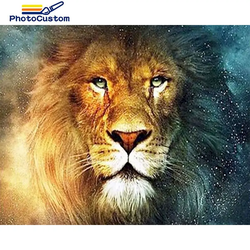 PhotoCustom DIY Diamond Embroidery Sale Animals Diamond Embroidery Cross Stitch lion Round Full Drill Mosaic Kit Children Gif
PhotoCustom DIY Diamond Embroidery Sale Animals Diamond Embroidery Cross Stitch lion Round Full Drill Mosaic Kit Children Gif