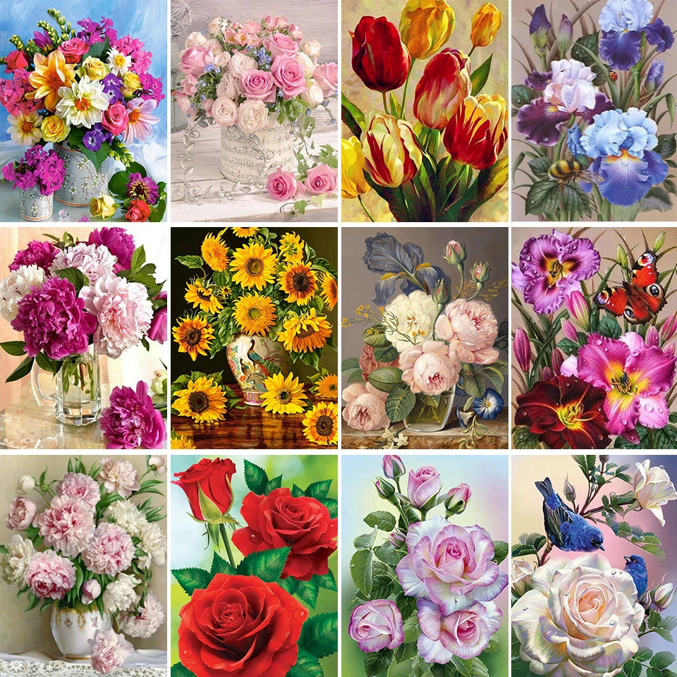 5D DIY Diamond Painting Kits Flowers Vase Full Round With AB Drill Embroidery Mosaic Rose Art Picture Home Decoration Gift
5D DIY Diamond Painting Kits Flowers Vase Full Round With AB Drill Embroidery Mosaic Rose Art Picture Home Decoration Gift