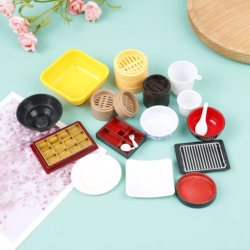 1Set Kitchen Accessories Toys Doll house Miniature Trays Plates Mini Food White Dishes Tableware Model For Dollhouse Decor Toys
1Set Kitchen Accessories Toys Doll house Miniature Trays Plates Mini Food White Dishes Tableware Model For Dollhouse Decor Toys