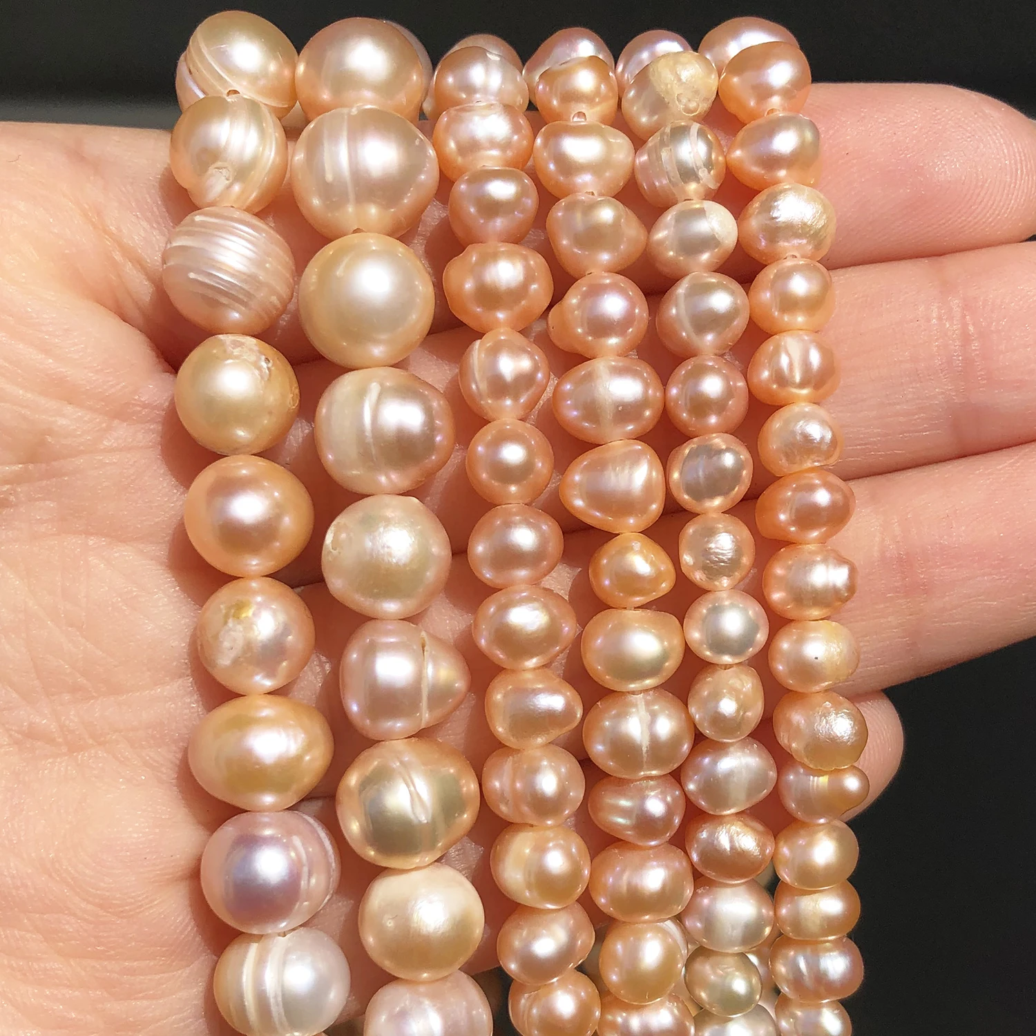 4-9mm Natural Pearl Beads Pink Freshwater Irregular Round Shape Punch Loose Pearls Bracelet Necklace DIY for Jewelry Making
4-9mm Natural Pearl Beads Pink Freshwater Irregular Round Shape Punch Loose Pearls Bracelet Necklace DIY for Jewelry Making
