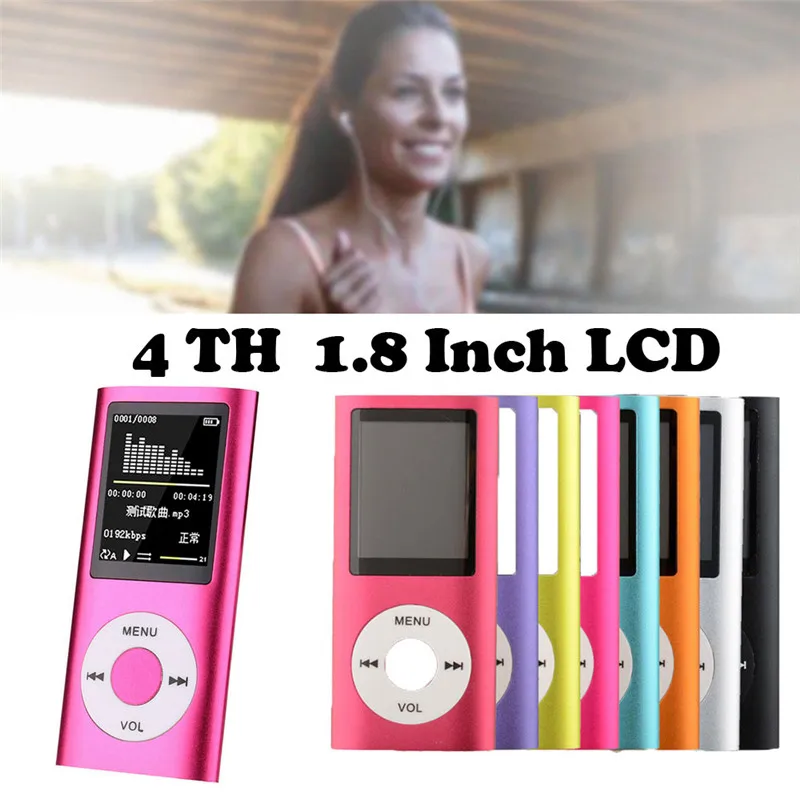Портативный MP4 плеер 32 ГБ цифровое светодиодное видео MP3 SD LCD iPod музыкальный