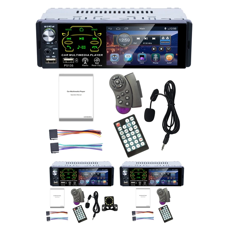 Автомагнитола P5135 1 Din, MP5-плеер с контактным экраном, 2USB, FM, AM, Bluetooth, Авторадио 4,1 дюйма, автомобильная стереосистема
Автомагнитола P5135 1 Din, MP5-плеер с контактным экраном, 2USB, FM, AM, Bluetooth, Авторадио 4,1 дюйма, автомобильная стереосистема