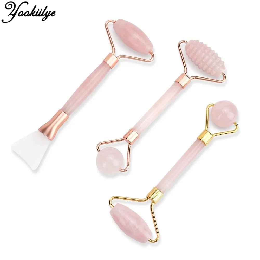 Double-head Rose Quartz Jade Roller Natural Jade Massager Mask Brush Anti Cellulite Wrinkle Thin Chin Face-lift Slimming Tool
Double-head Rose Quartz Jade Roller Natural Jade Massager Mask Brush Anti Cellulite Wrinkle Thin Chin Face-lift Slimming Tool