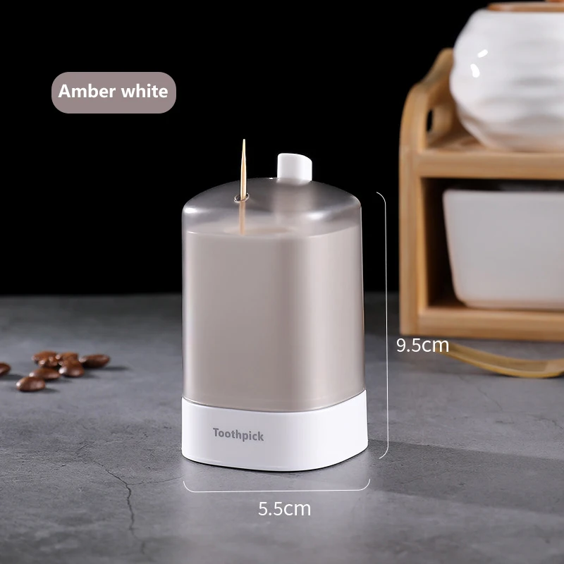 1pc Creative Automatic Toothpick Holder Container Household Table Toothpick Box Press Type Portable Living Room Toothpick Bucket
1pc Creative Automatic Toothpick Holder Container Household Table Toothpick Box Press Type Portable Living Room Toothpick Bucket