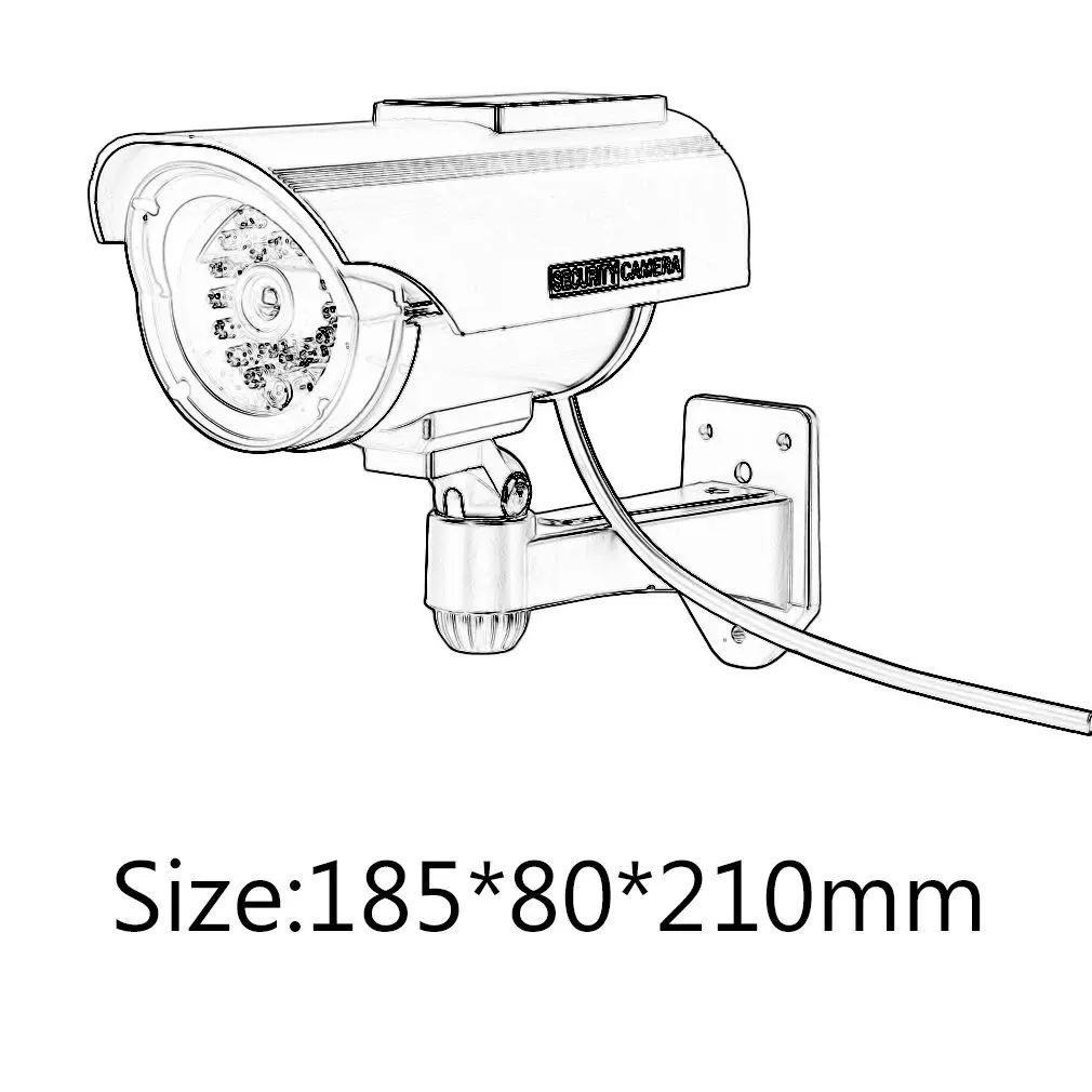 Waterproof Practical Indoor Outdoor Solar Power Dummy Fake Imitation Home CCTV Surveillance Camera with LED Light Indicator 
Waterproof Practical Indoor Outdoor Solar Power Dummy Fake Imitation Home CCTV Surveillance Camera with LED Light Indicator