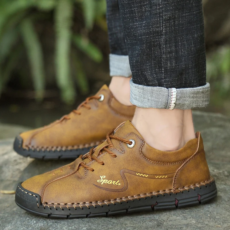 2021 Hot New Brand Men's Soft Leather Shoes Fashion Lace-up Luxury Dress Shoes Classic Casual Flat Shoes Loafers Big Size 48
2021 Hot New Brand Men's Soft Leather Shoes Fashion Lace-up Luxury Dress Shoes Classic Casual Flat Shoes Loafers Big Size 48