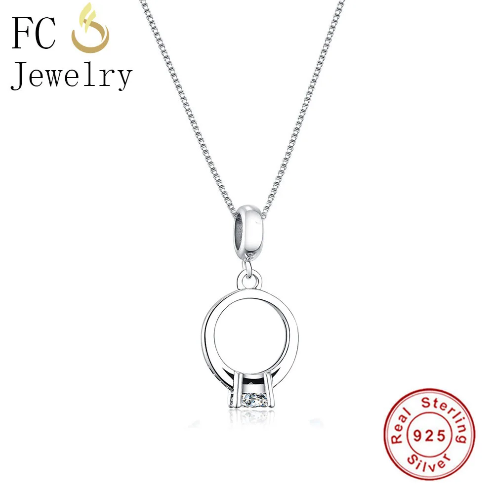 FC Jewelry 925 Sterling Silver Clear CZ Crystal Stone Statement Pendants Necklace Link Chain European Chokers Trinket 2018 Gift
FC Jewelry 925 Sterling Silver Clear CZ Crystal Stone Statement Pendants Necklace Link Chain European Chokers Trinket 2018 Gift