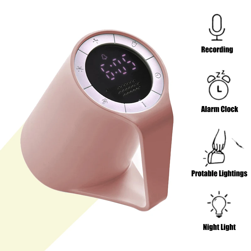Digital Alarm Clock With Flashlight Multifunctional Night Light Smart Recording Snooze Function Desktop Clock For Children Usb 
Digital Alarm Clock With Flashlight Multifunctional Night Light Smart Recording Snooze Function Desktop Clock For Children Usb