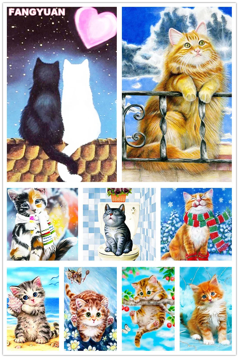 Full Drill Cute Animals 5D Diy Diamond Painting Accessories Cats Cross Stitch Kit Picture Diamond Embroidery Mosaic Home Decor
Full Drill Cute Animals 5D Diy Diamond Painting Accessories Cats Cross Stitch Kit Picture Diamond Embroidery Mosaic Home Decor