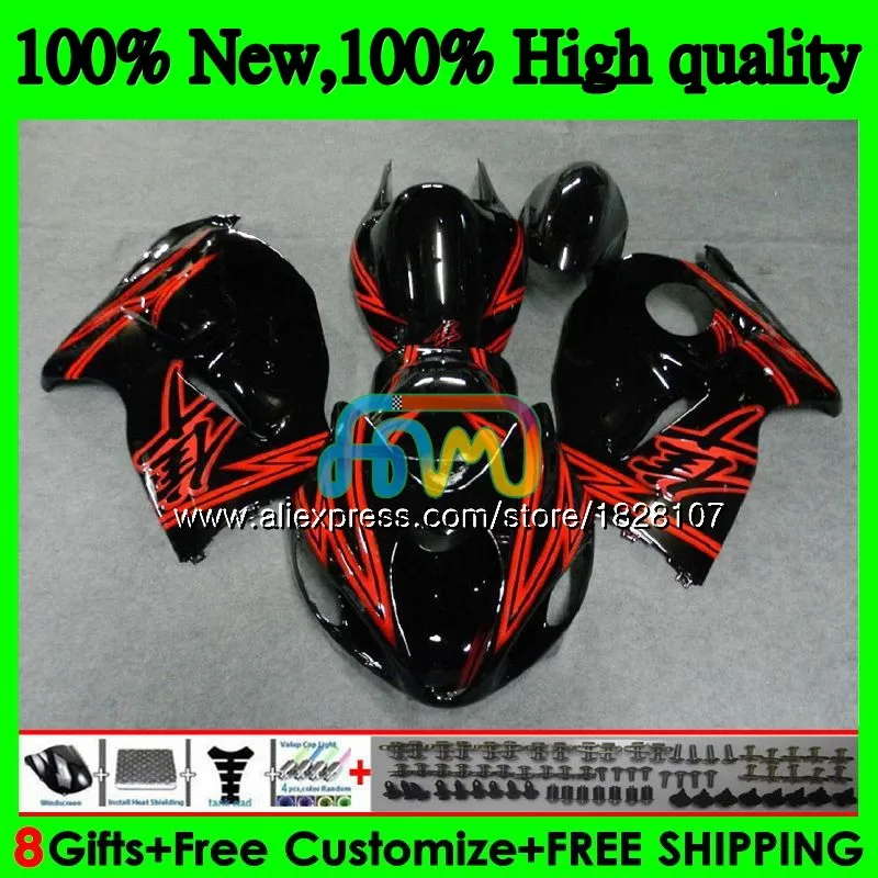 

Hayabusa For SUZUKI GSX-R1300 GSXR 1300 Red black hot 1996 1997 1998 1999 2000 2001 48BS.87 GSXR1300 96 97 98 99 00 01 Fairings