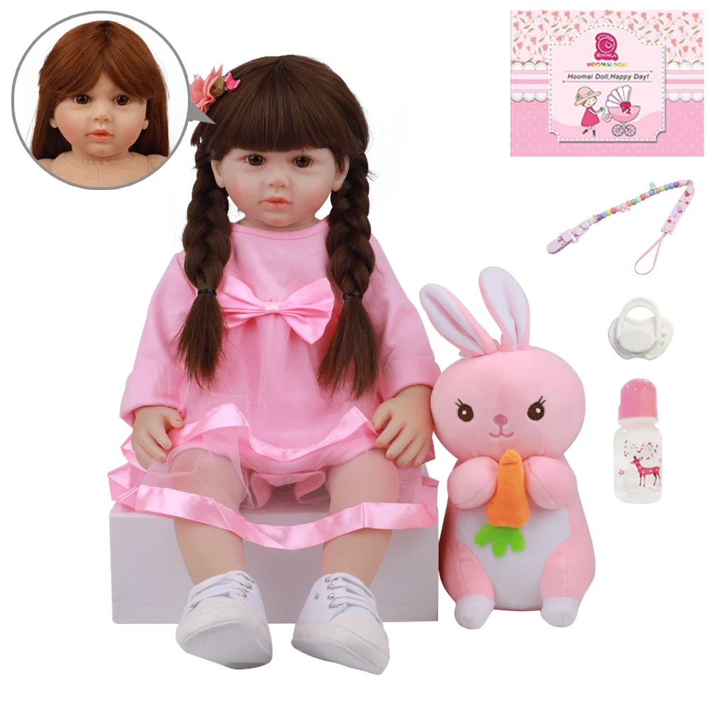 24'' 60 CM Fashion Real Bebe Reborn Girl Doll Silicone Soft Cotton Body Lovely Reborn Princess Baby Dolls For Children Gifts
24'' 60 CM Fashion Real Bebe Reborn Girl Doll Silicone Soft Cotton Body Lovely Reborn Princess Baby Dolls For Children Gifts