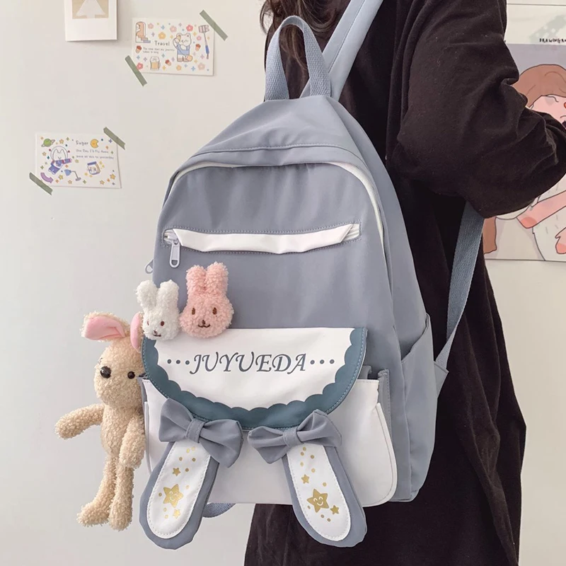Lady Harajuku Kawaii Backpack Nylon Women Cute School Bag Girl College Student Waterproof Backpack Female Pin Badge Book Bag 56
Lady Harajuku Kawaii Backpack Nylon Women Cute School Bag Girl College Student Waterproof Backpack Female Pin Badge Book Bag 56