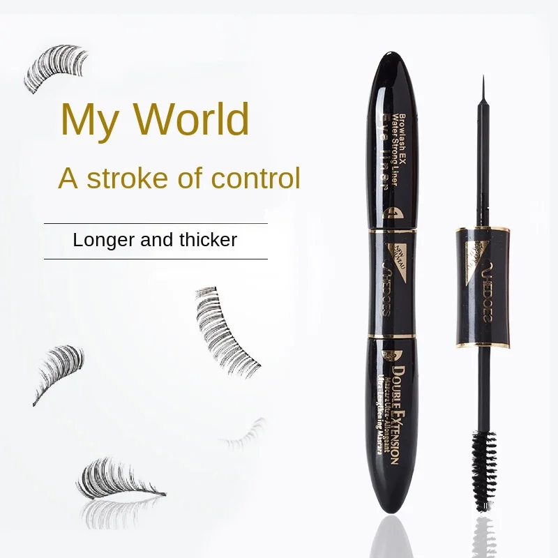 New Thick Curling Makeup Mascara Thin Head Black Liquid Eyeliner Double-sided Head Mascara Eyeliner Combination wholesale
New Thick Curling Makeup Mascara Thin Head Black Liquid Eyeliner Double-sided Head Mascara Eyeliner Combination wholesale