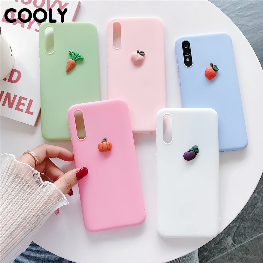 COOLY мультяшный чехол с фруктами для xiaomi Mi A3 Lite задняя крышка xioami A1 A2 5X 6X Pro мягкий