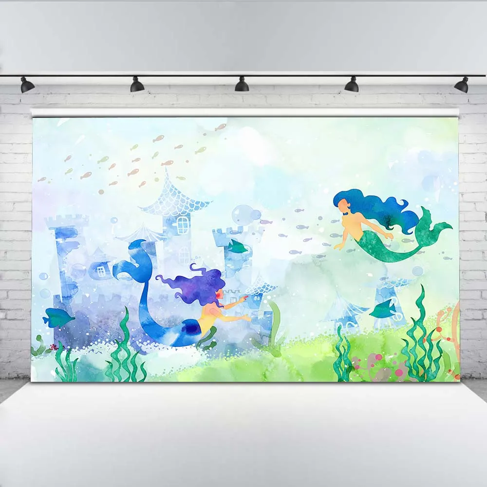 Mocsicka Mermaid Photography Backdrops Underwater Photo Shoot Background for Kids Photographic Studio Cartoon Theme Party MW-332
Mocsicka Mermaid Photography Backdrops Underwater Photo Shoot Background for Kids Photographic Studio Cartoon Theme Party MW-332