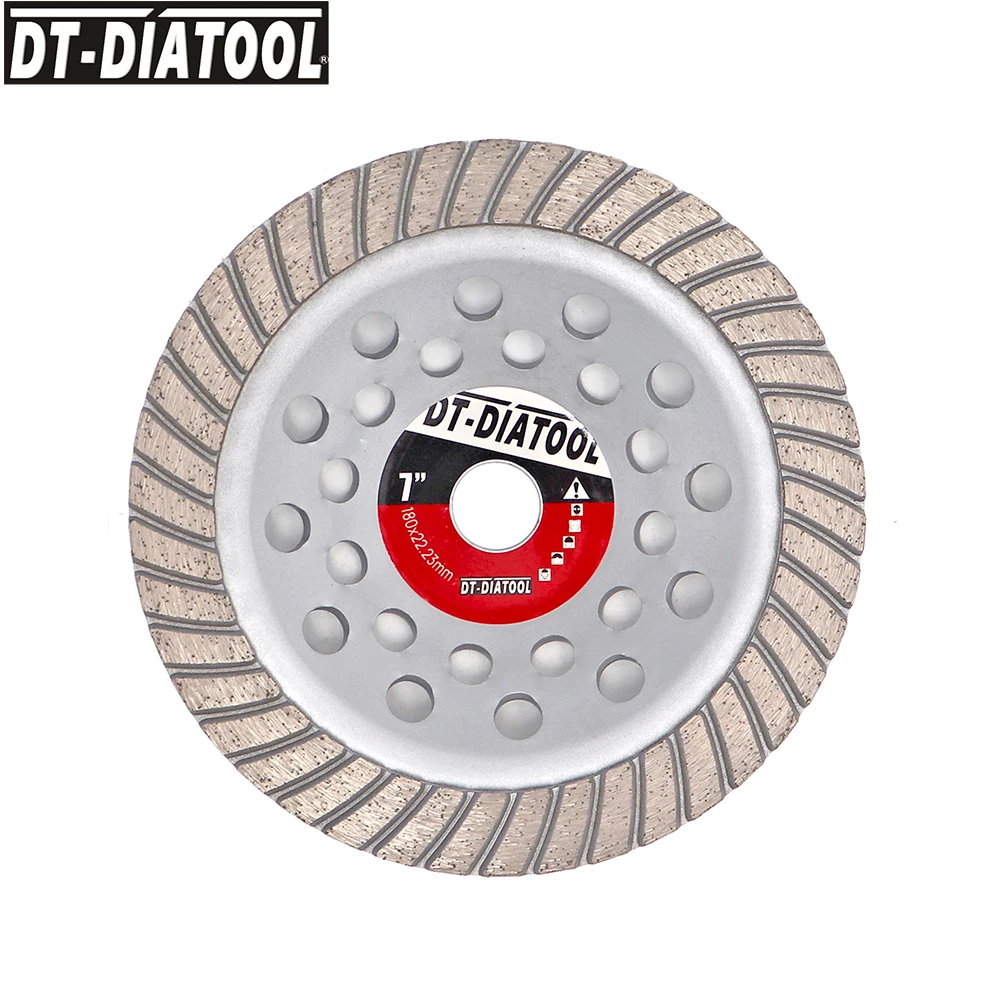 DT-DIATOOL 1 шт. диаметр 180 мм/7 "Диамант бетона шлифовальные круги для бетонного кирпича твердого камня Сегментированная турбина ряд чашка диск 
DT-DIATOOL 1 шт. диаметр 180 мм/7 "Диамант бетона шлифовальные круги для бетонного кирпича твердого камня Сегментированная турбина ряд чашка диск