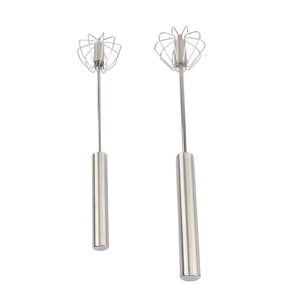 Semi-automatic Egg Beater Stainless Steel Kitchen Self Stiring Whisk Cream Milk Frother Manual Mixer Stirring Tools
Semi-automatic Egg Beater Stainless Steel Kitchen Self Stiring Whisk Cream Milk Frother Manual Mixer Stirring Tools