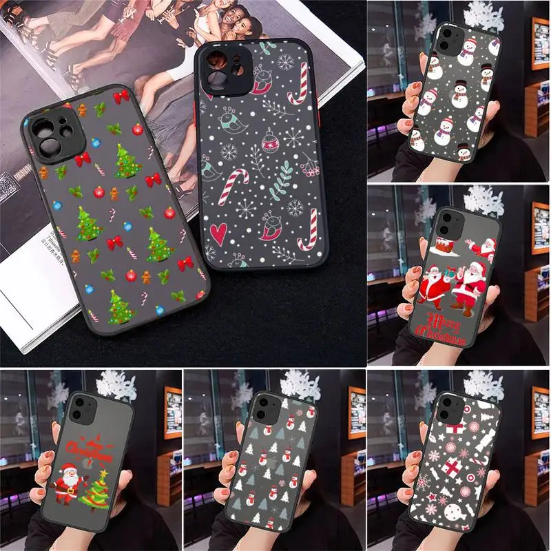 Christmas new Year happy Cartoon Phone Case For iPhone 13 12 11 Mini Pro XR XS Max 7 8 Plus X Matte transparent Back Cover
Christmas new Year happy Cartoon Phone Case For iPhone 13 12 11 Mini Pro XR XS Max 7 8 Plus X Matte transparent Back Cover